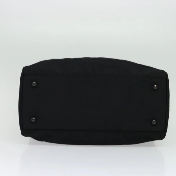 Burberrys Black label Hand Bag Canvas 2way Black Auth ti3104 - Picture 7 of 16